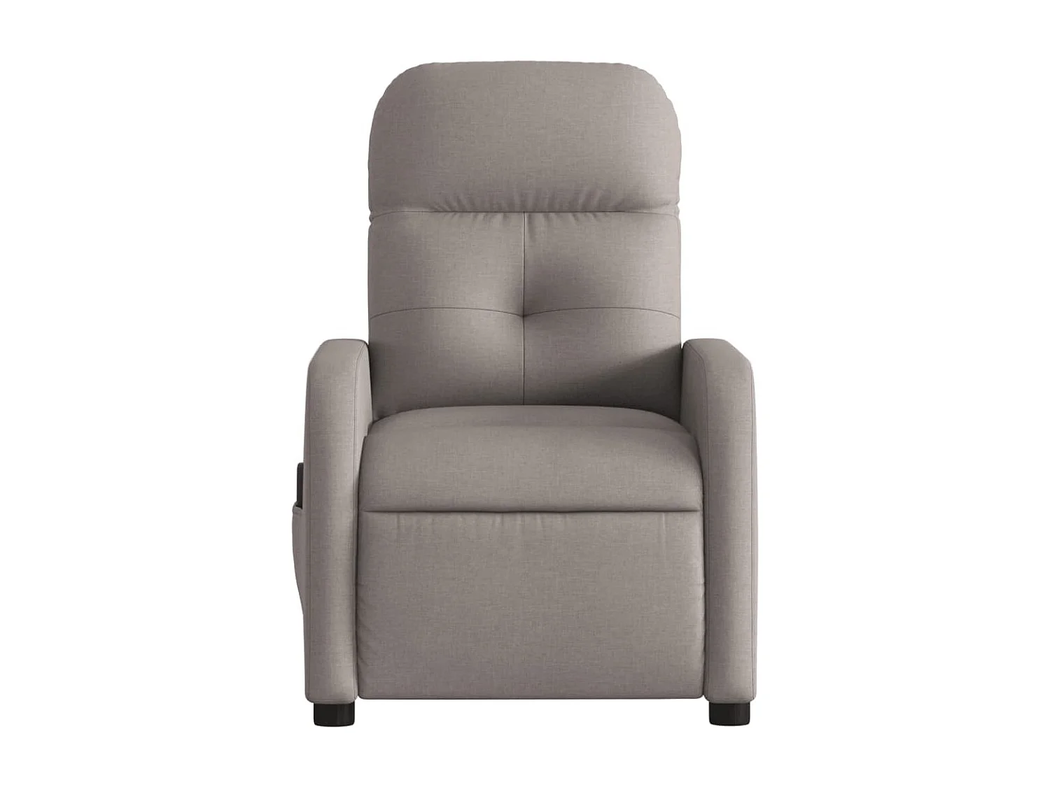 Fauteuil de massage inclinable Taupe Tissu