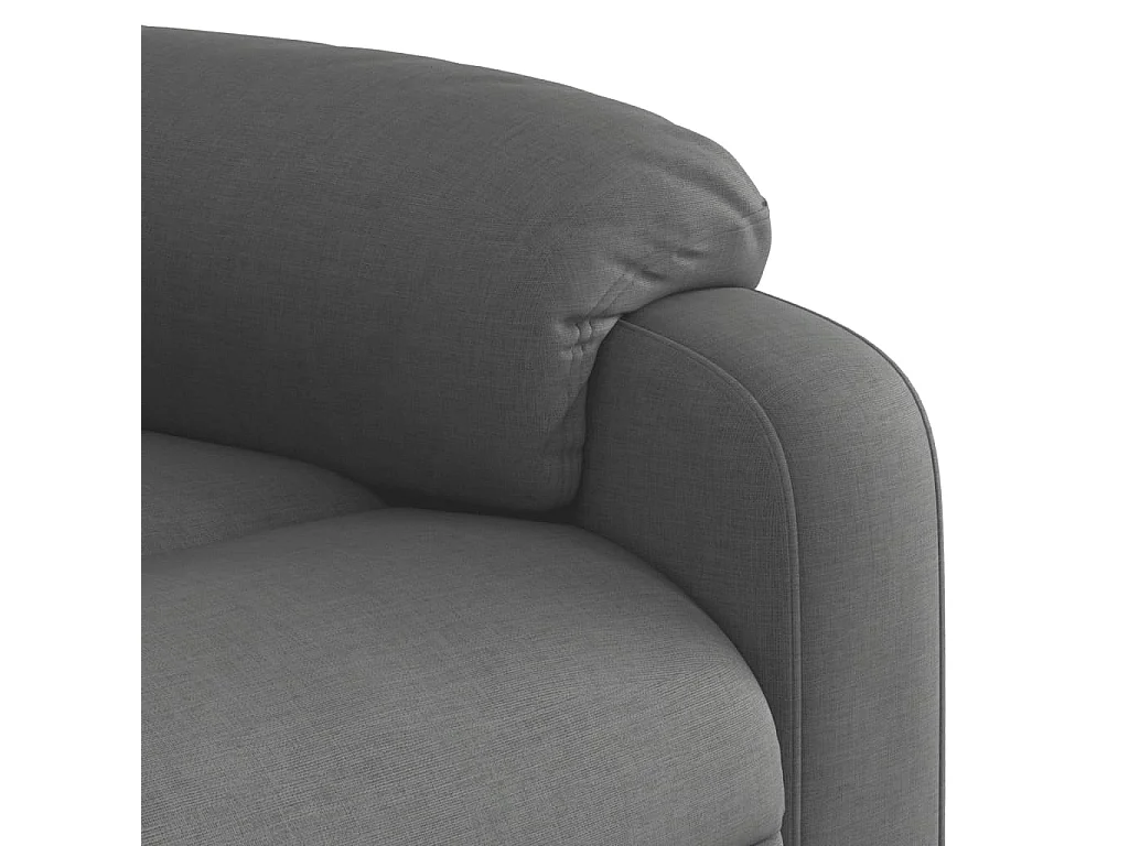 Fauteuil de massage inclinable Gris foncé Tissu