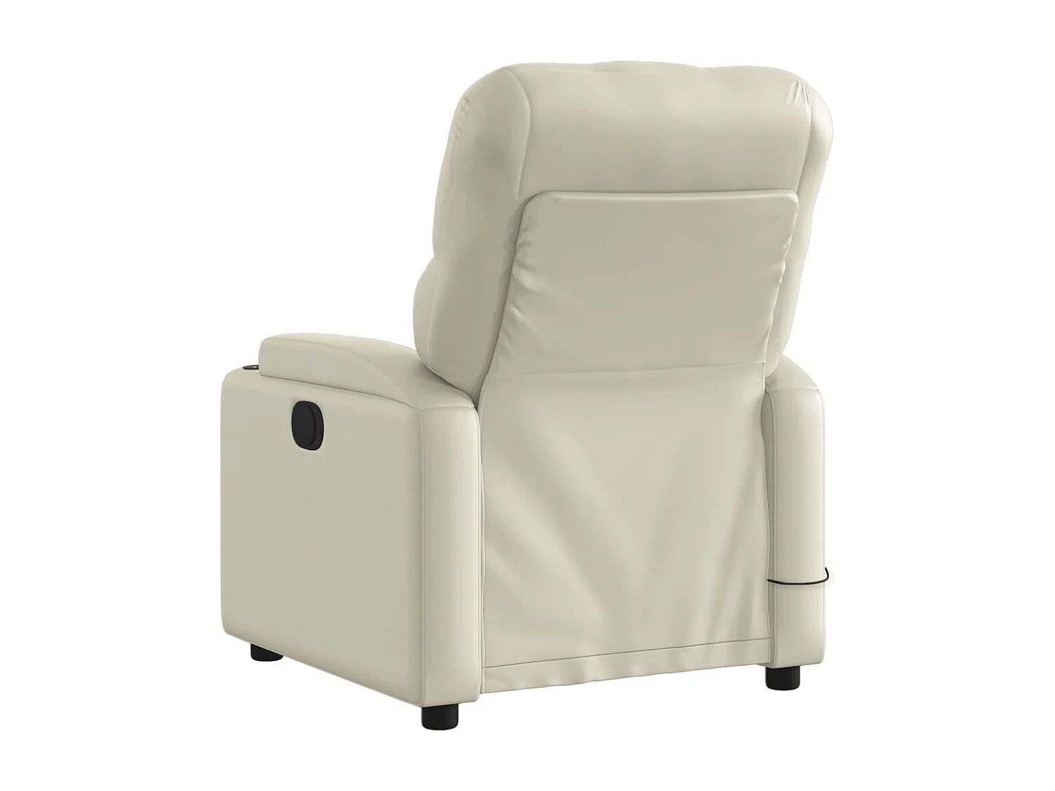 Fauteuil inclinable de massage Crème Similicuir