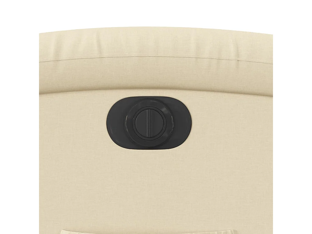Fauteuil inclinable électrique crème tissu