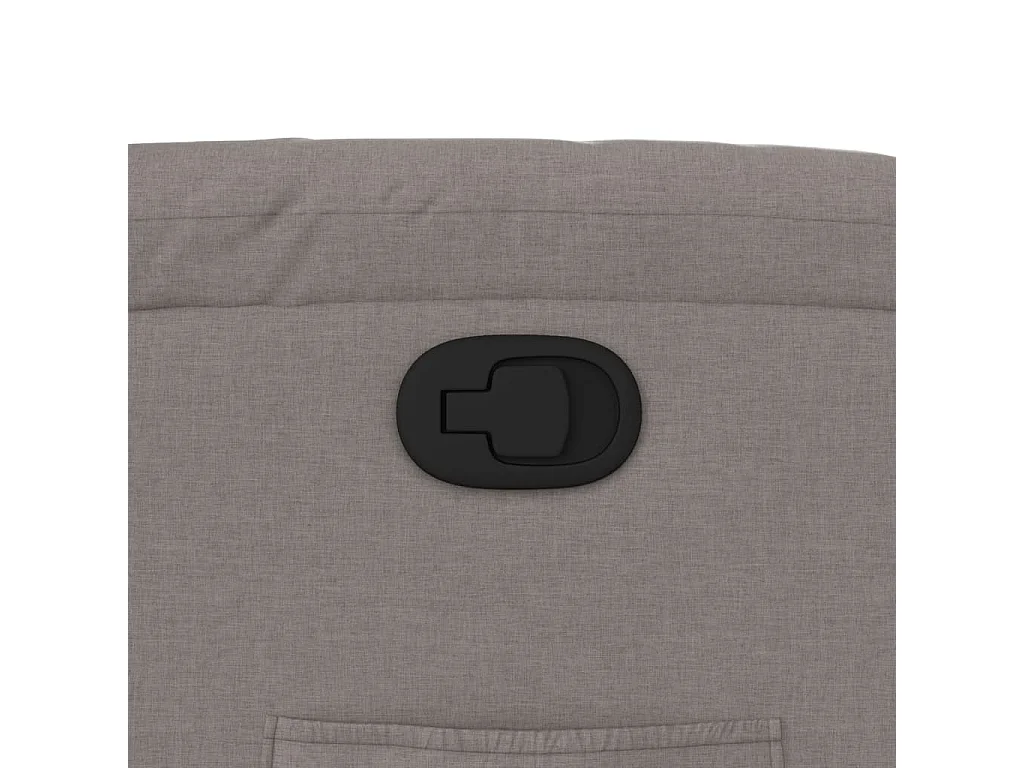 Fauteuil inclinable taupe tissu