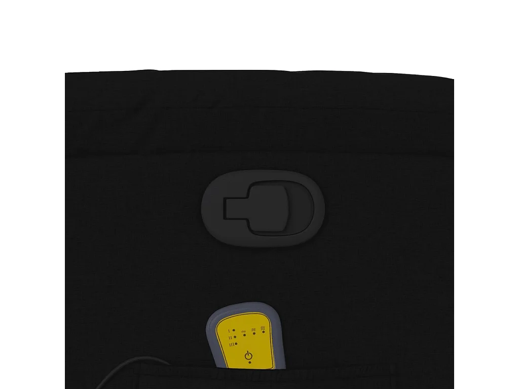 Sta-op-massagestoel verstelbaar stof zwart