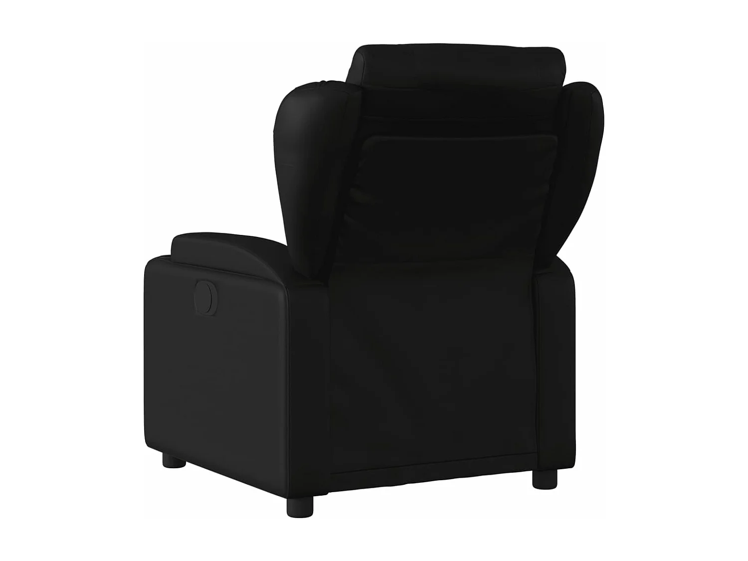 Fauteuil de massage inclinable électrique noir similicuir