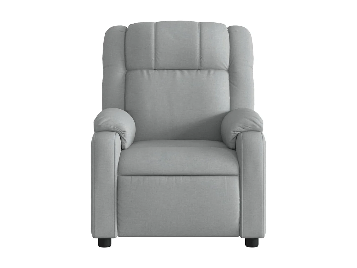 Fauteuil de massage inclinable Gris clair Tissu
