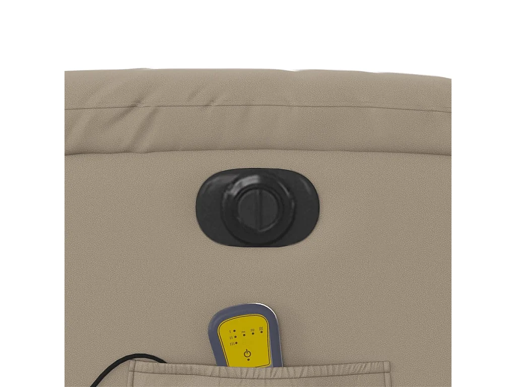 Fauteuil de massage inclinable électrique cappuccino similicuir