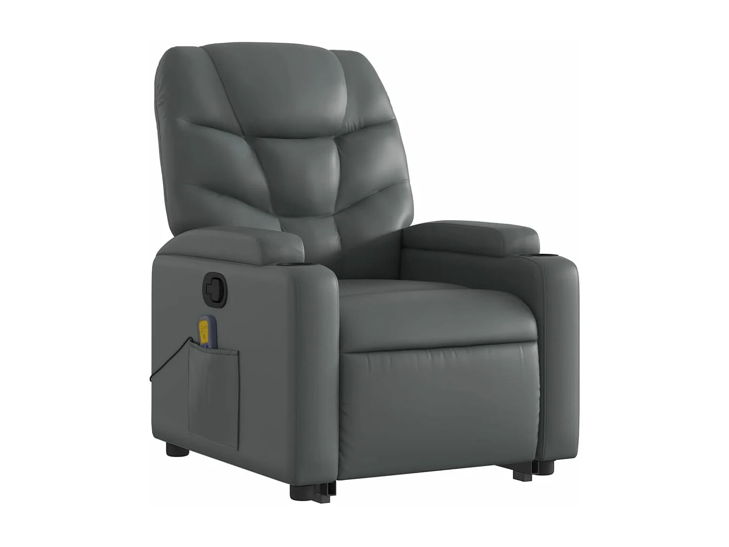 Fauteuil inclinable de massage Gris Similicuir