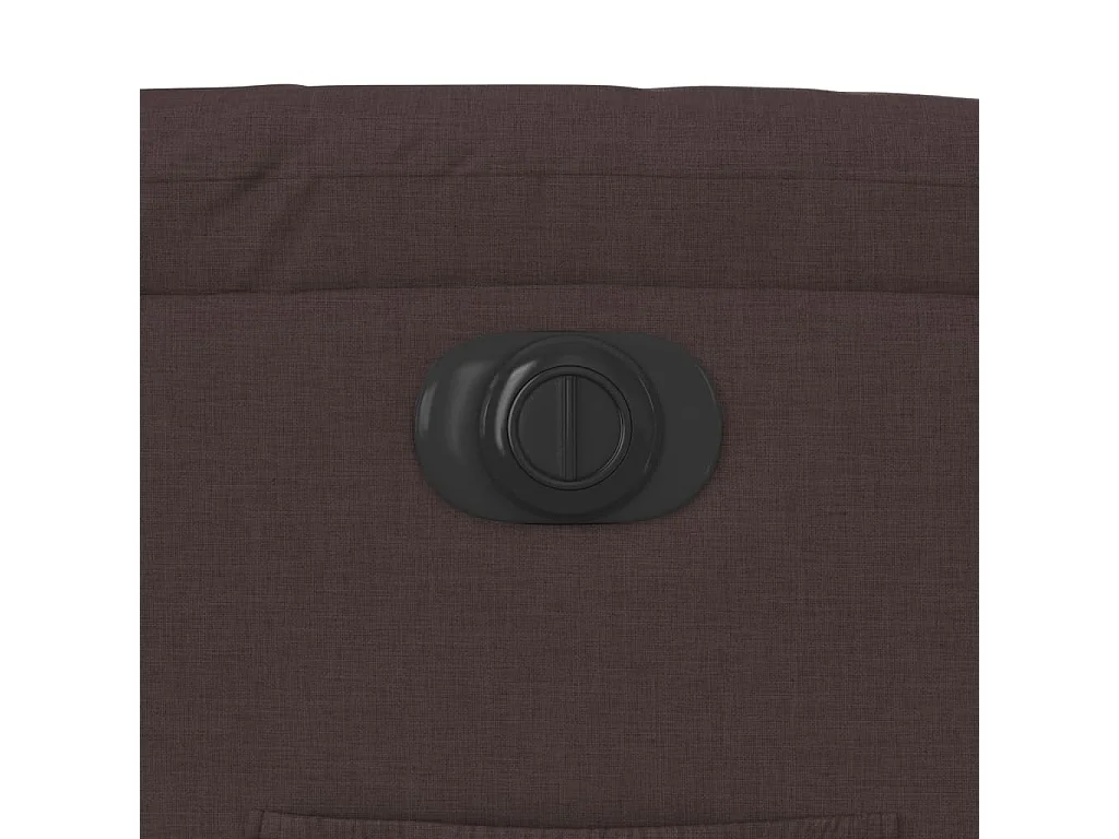 Fauteuil inclinable électrique Marron foncé Tissu