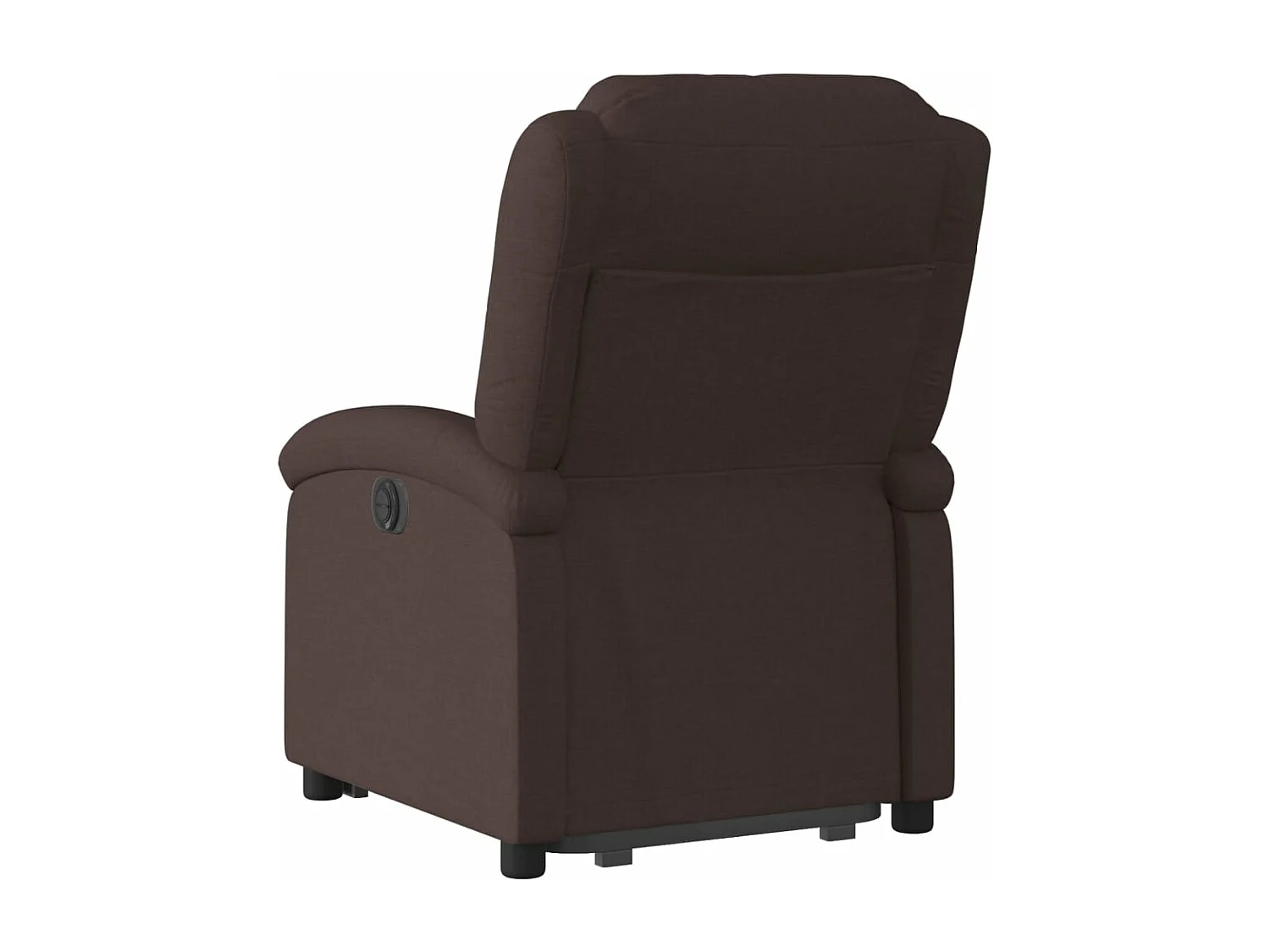 Fauteuil inclinable électrique marron foncé tissu