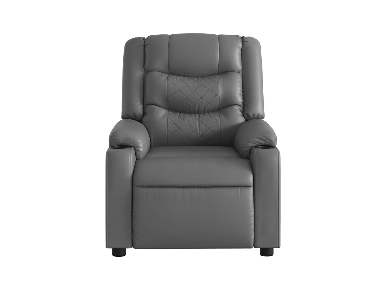 Fauteuil de massage inclinable Gris Similicuir