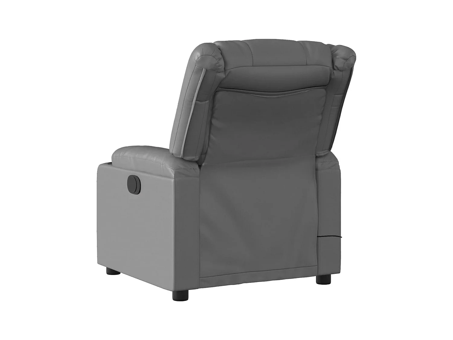Fauteuil de massage inclinable Gris Similicuir