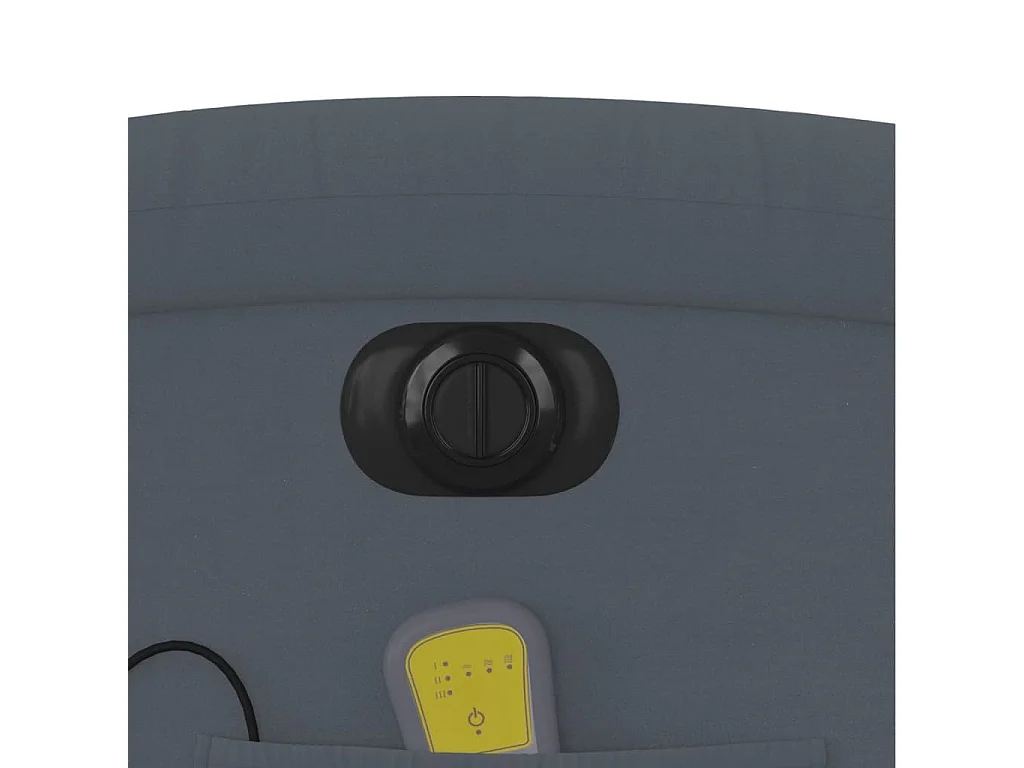 Massagestoel elektrisch verstelbaar fluweel donkergrijs