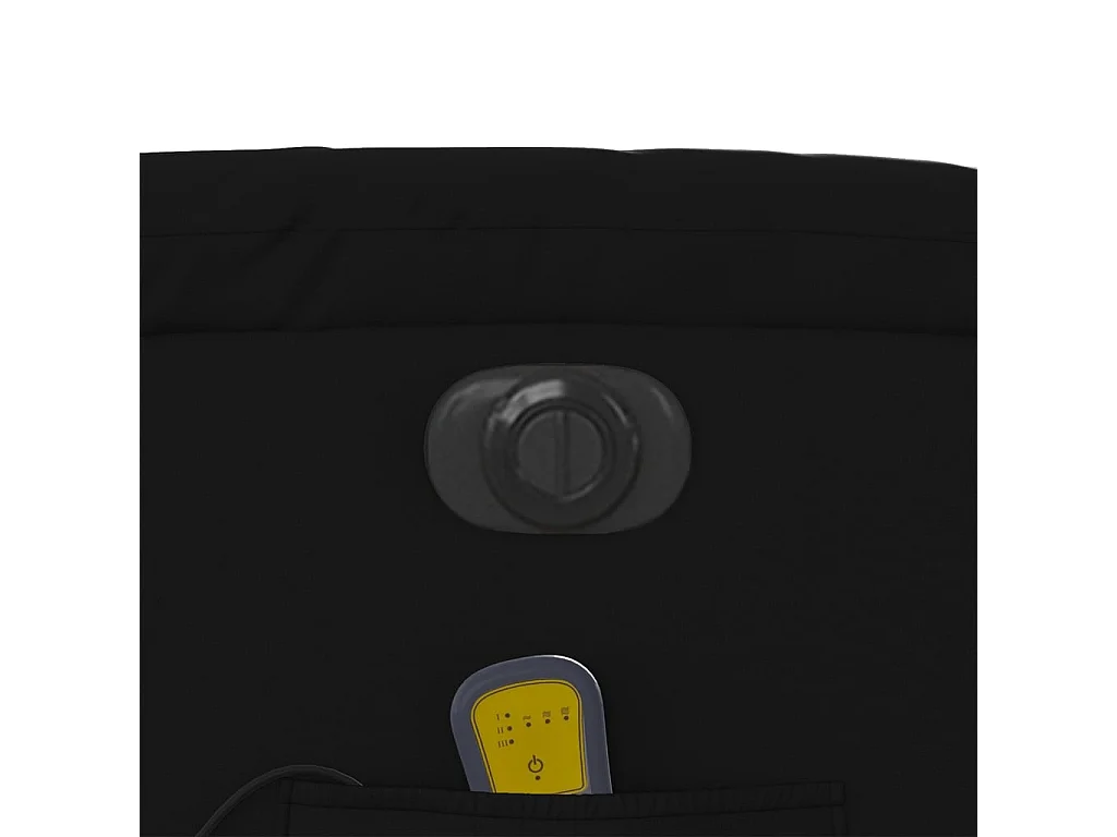 Fauteuil de massage inclinable électrique noir similicuir