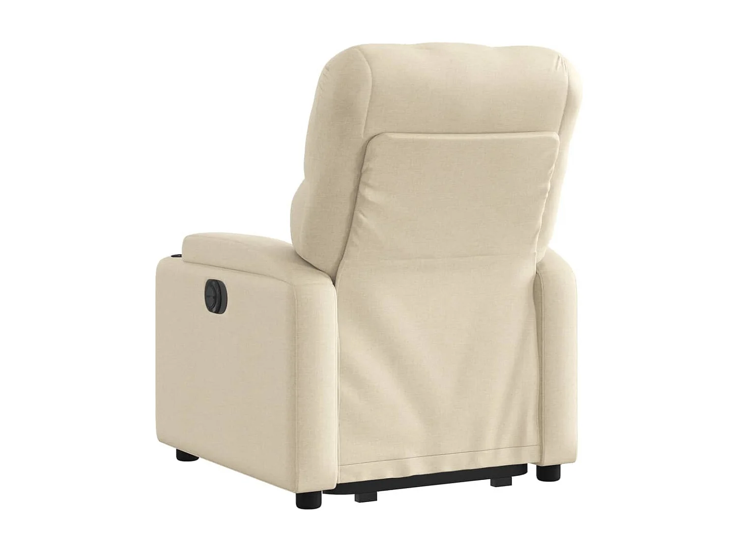 Poltrona Alzapersona Reclinabile Elettrica Crema in Tessuto