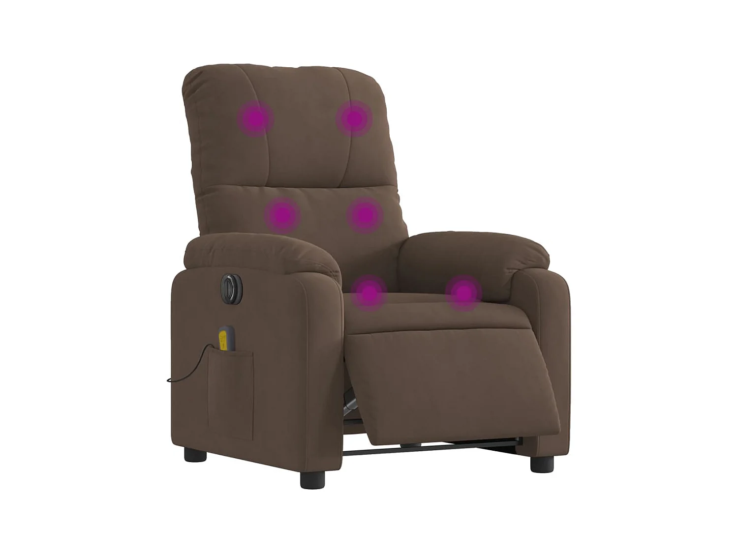 Fauteuil inclinable de massage électrique marron