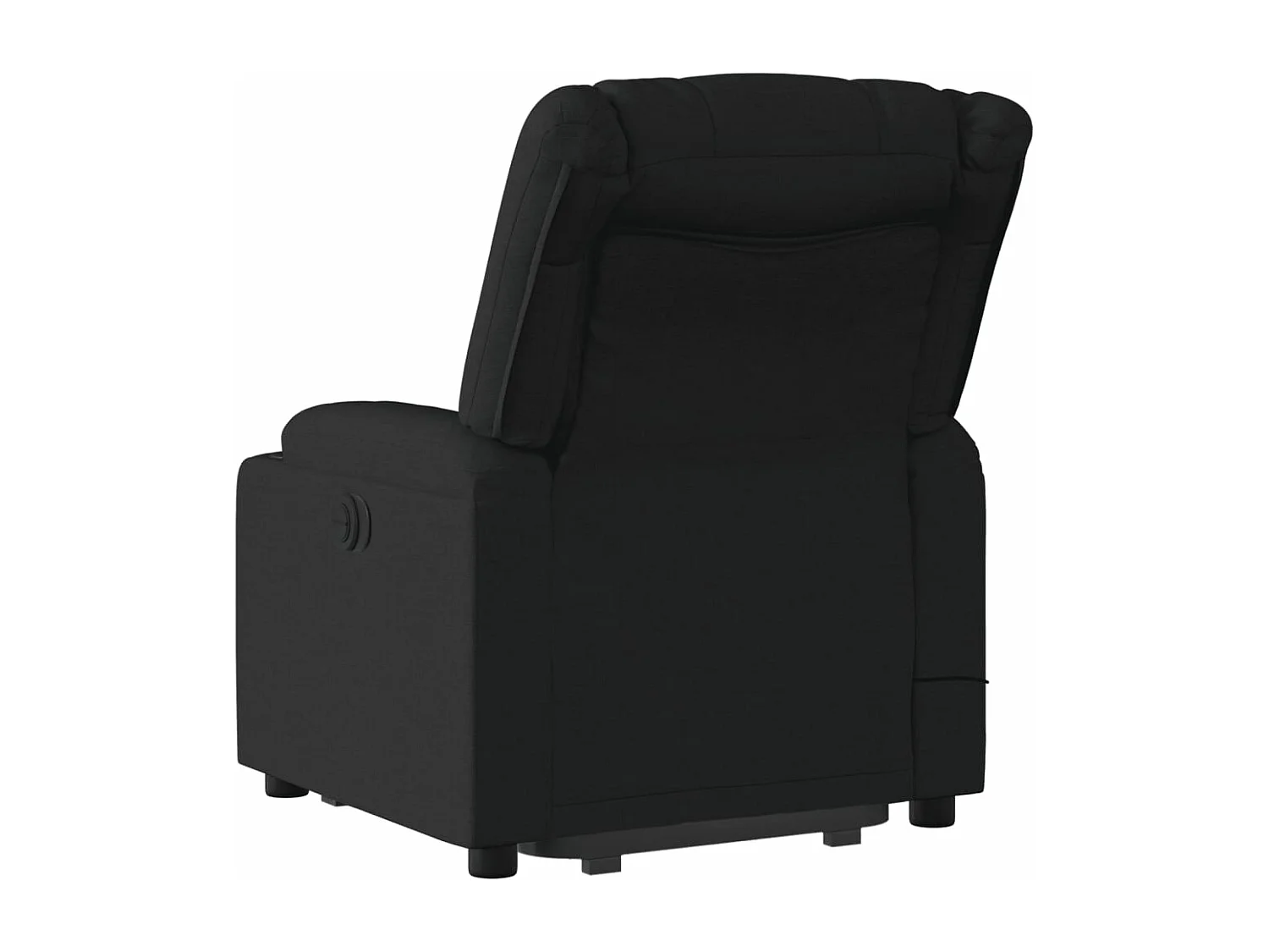Sillón de masaje eléctrico reclinable elevable tela negro