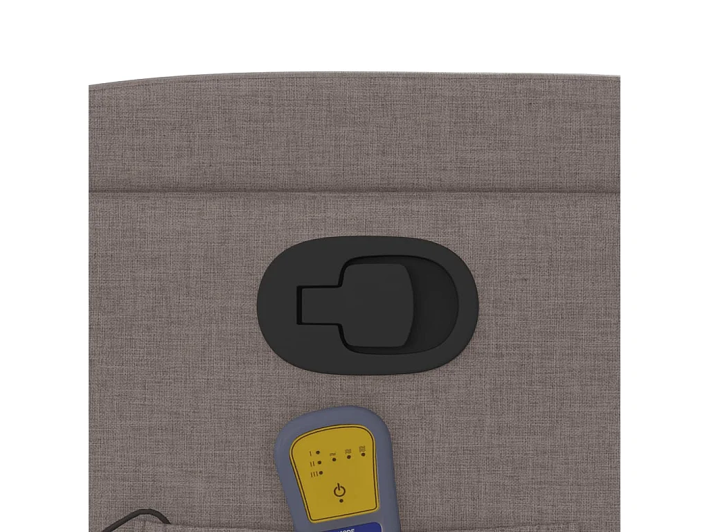 Fauteuil inclinable de massage Taupe Tissu