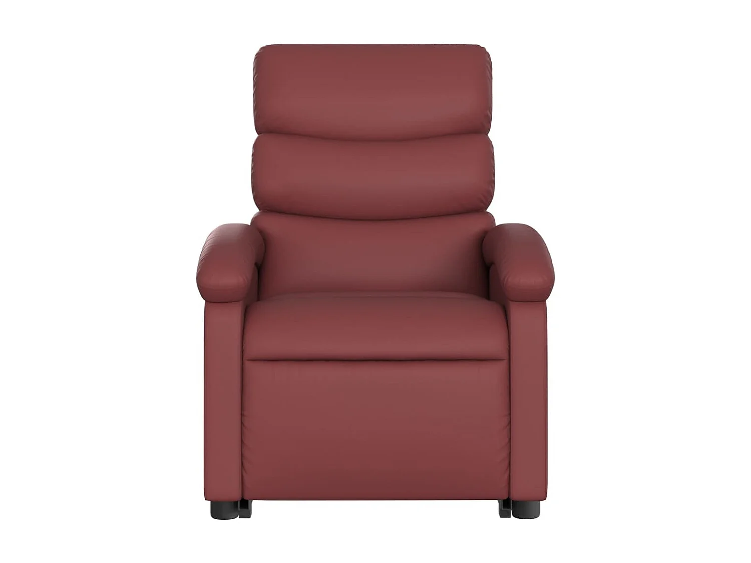 Fauteuil inclinable de massage Rouge bordeaux Similicuir