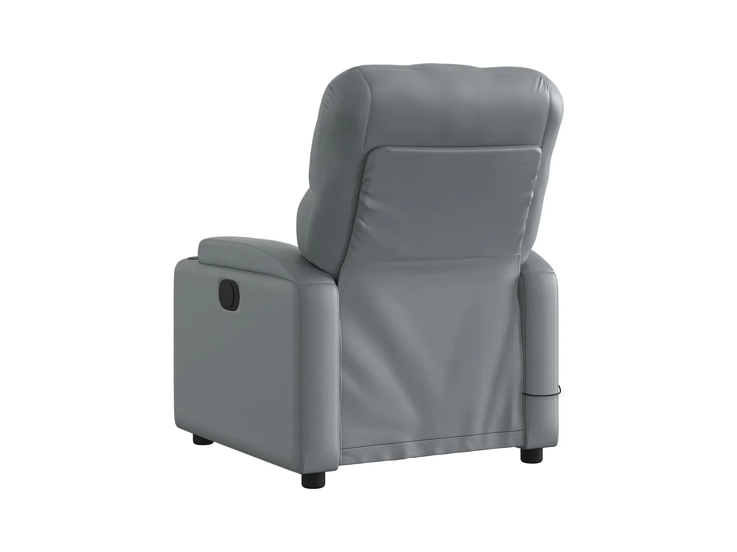 Massagesessel Elektrisch Grau Kunstleder