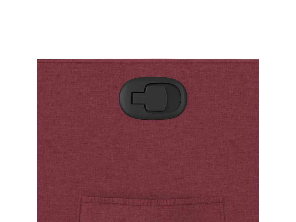 Poltrona reclinável elevatória tecido vermelho tinto