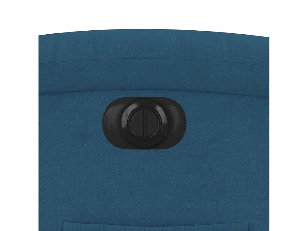 Poltrona Alzapersona Reclinabile Elettrica Blu in Velluto