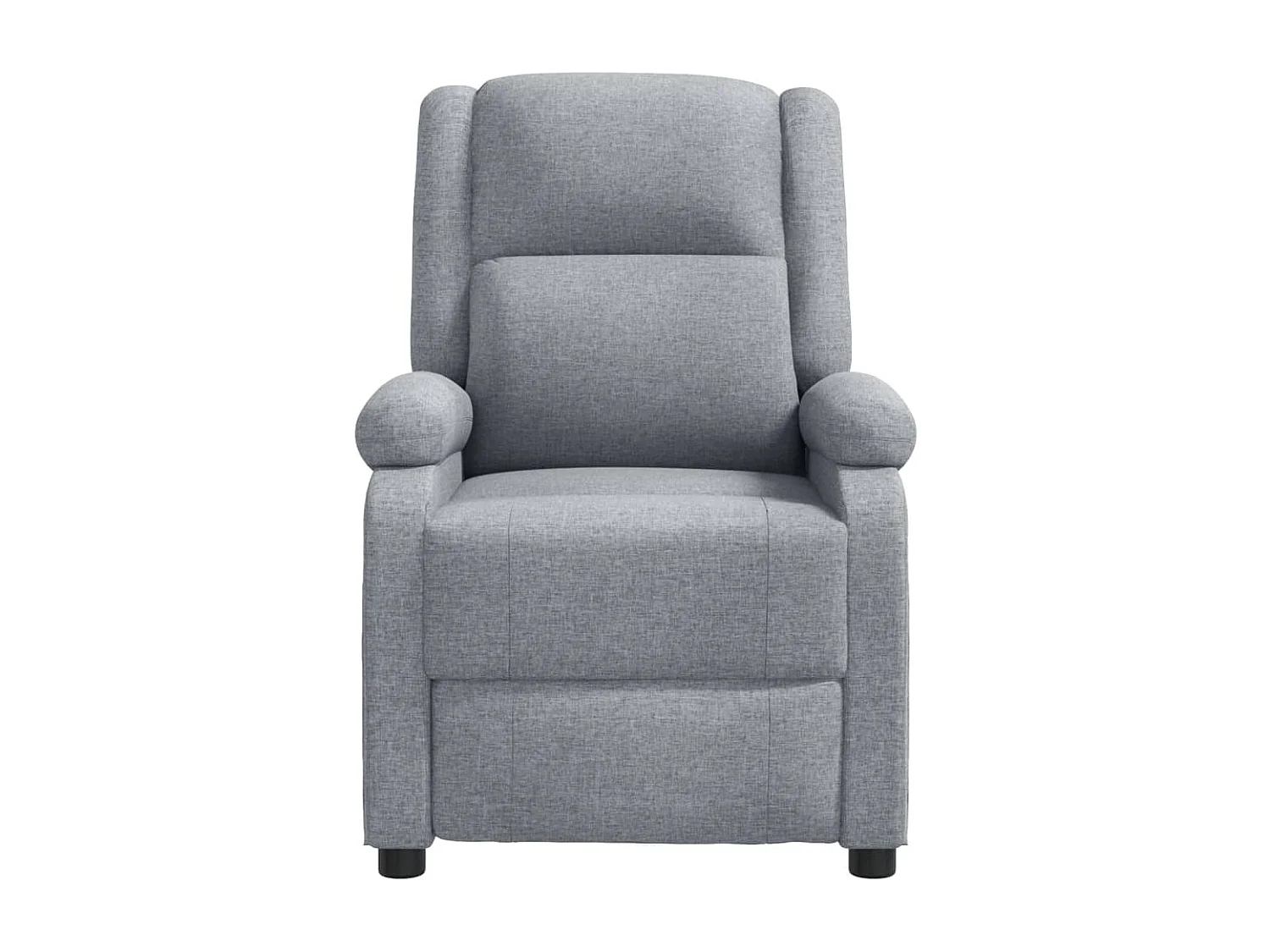 Fauteuil verstelbaar stof lichtgrijs