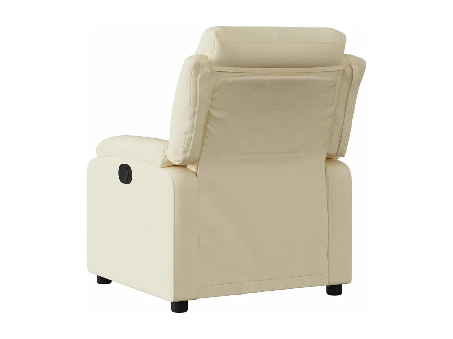 Fauteuil inclinable électrique Crème Tissu