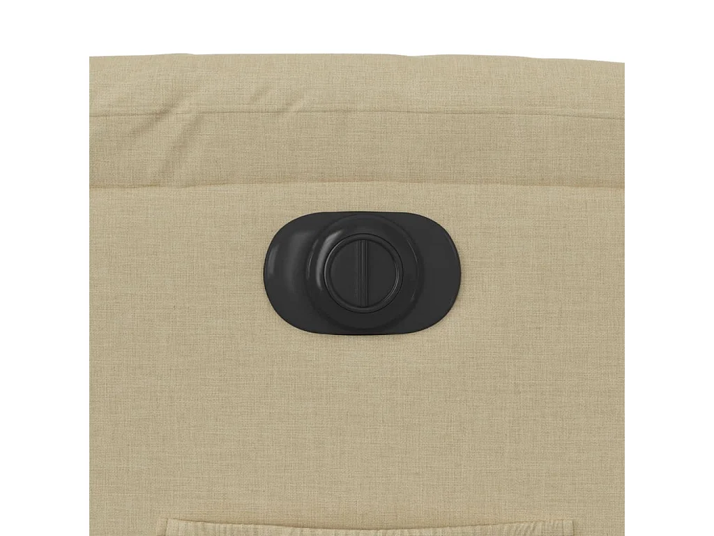 Fauteuil inclinable électrique Crème Tissu