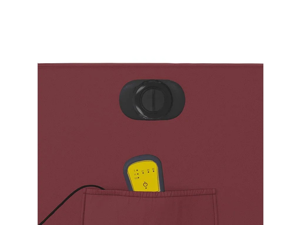 Fauteuil de massage inclinable électrique rouge bordeaux
