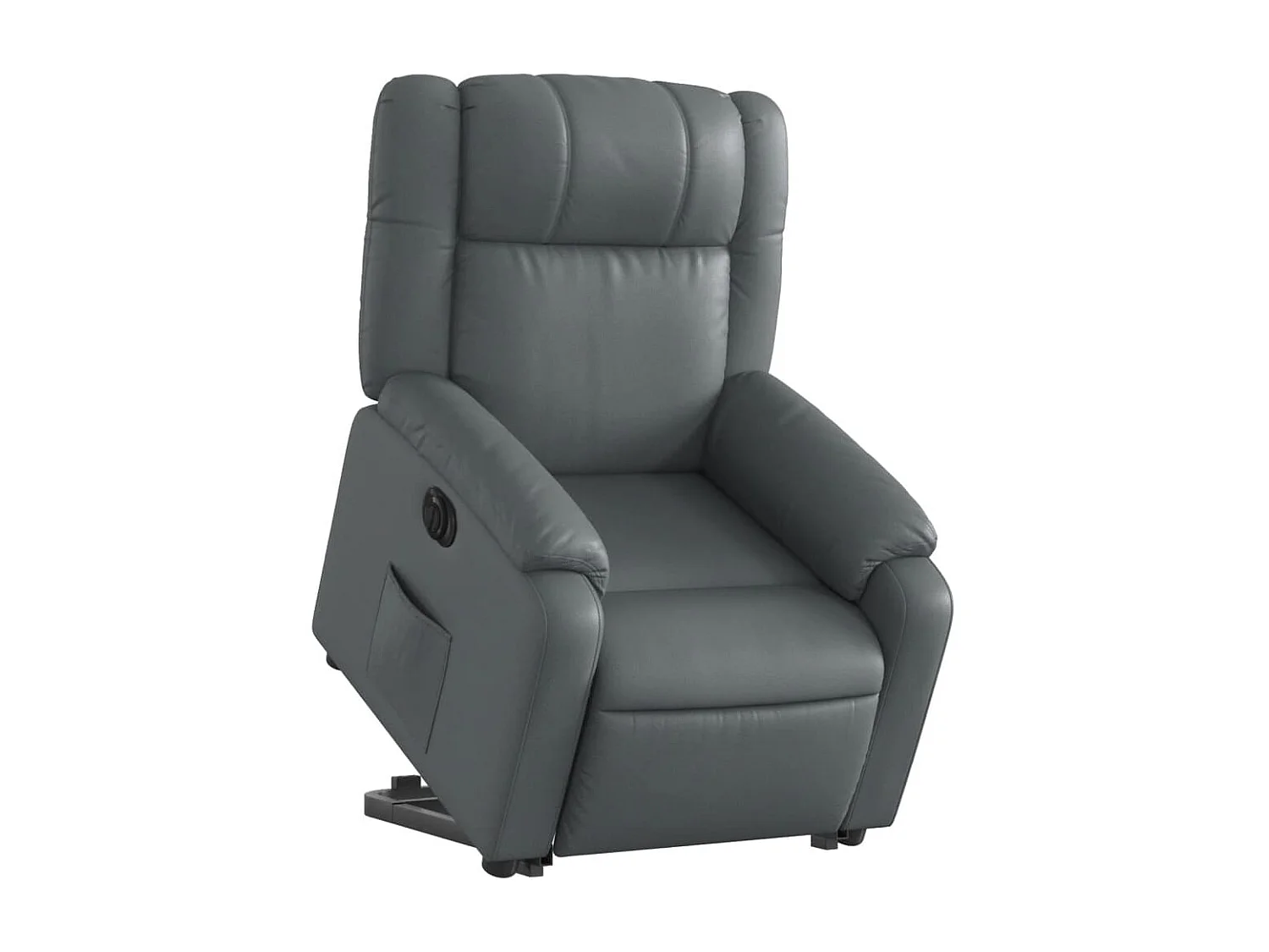Fauteuil inclinable électrique gris similicuir