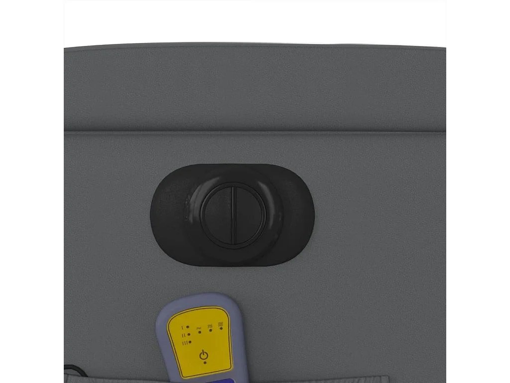 Poltrona Massaggiante Elettrica Reclinabile Grigio Similpelle