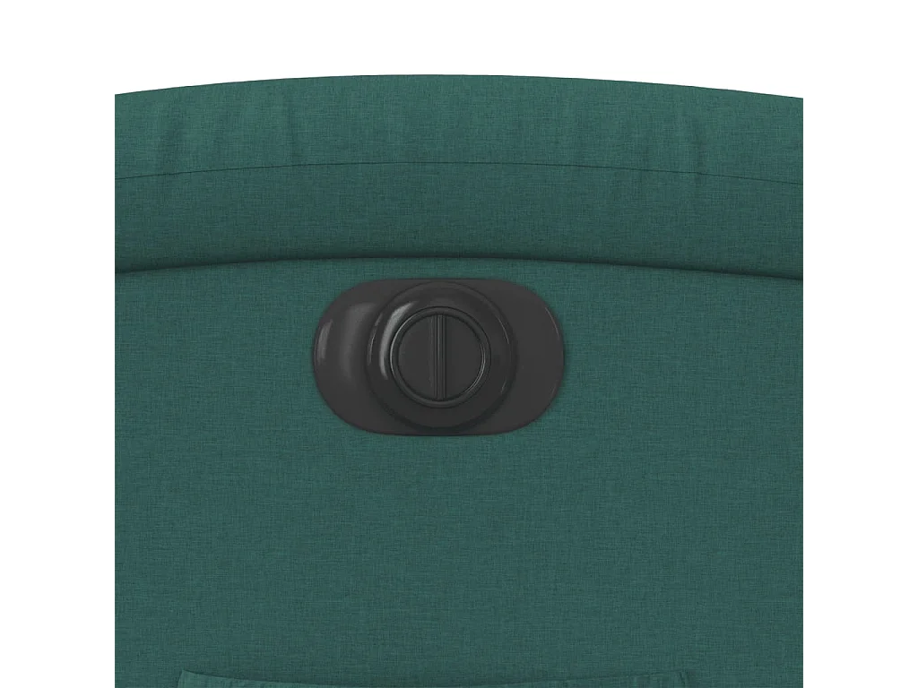 Fauteuil inclinable électrique Vert foncé Tissu