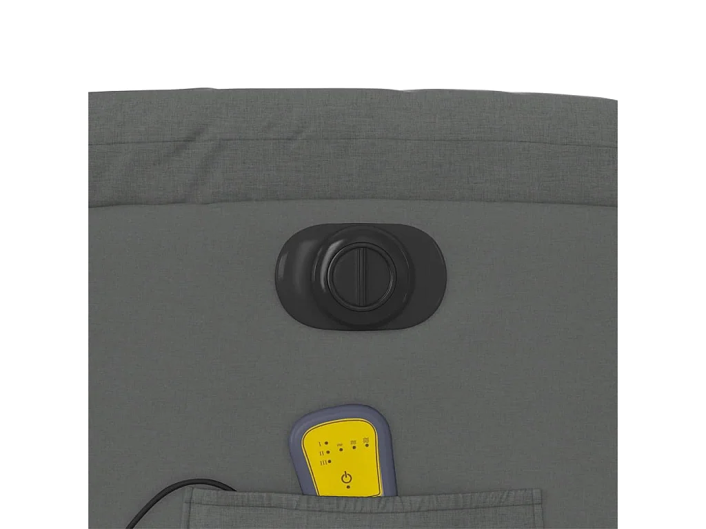 Massagestoel elektrisch verstelbaar stof donkergrijs