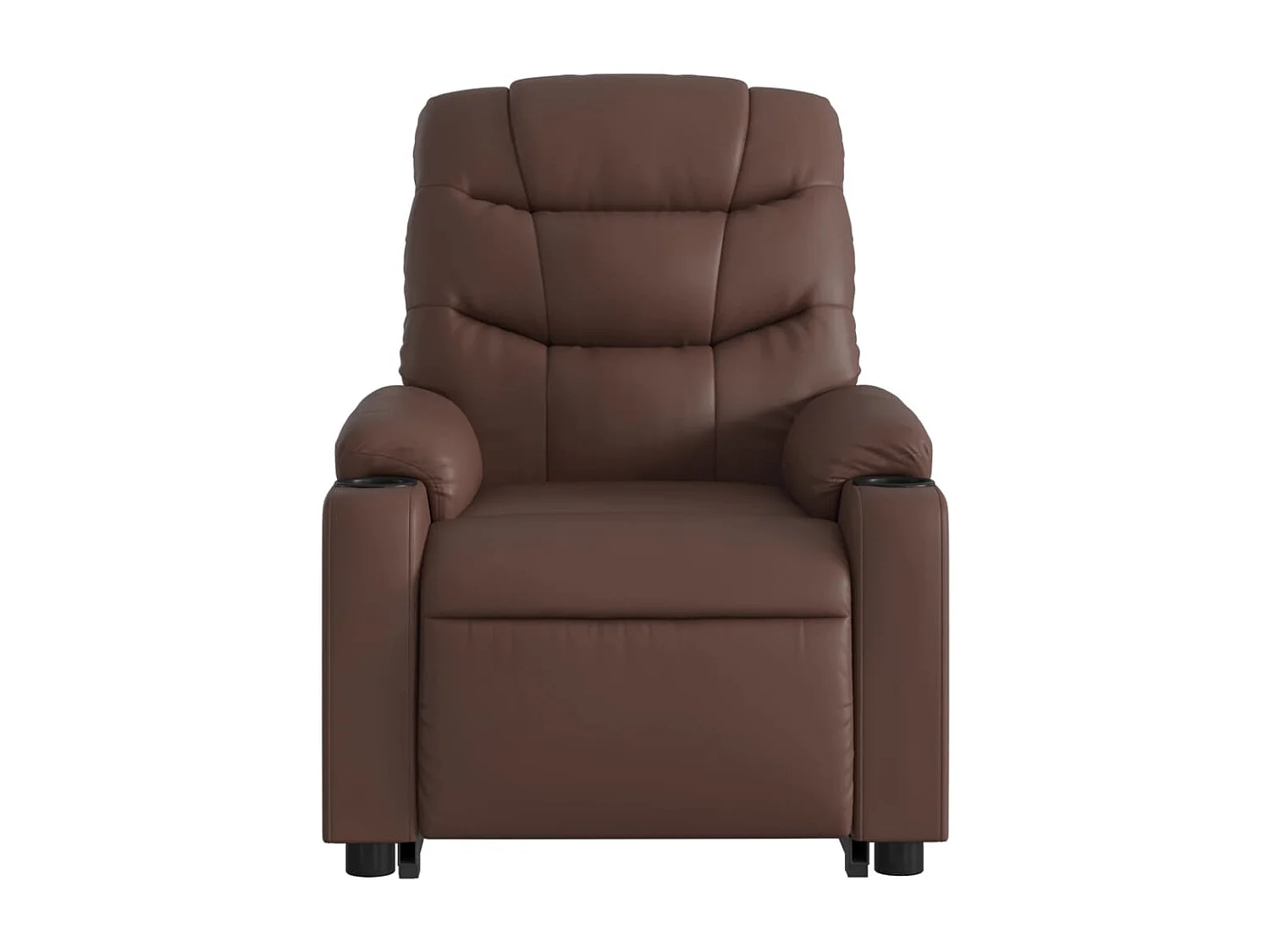 Fauteuil inclinable de massage électrique marron similicuir