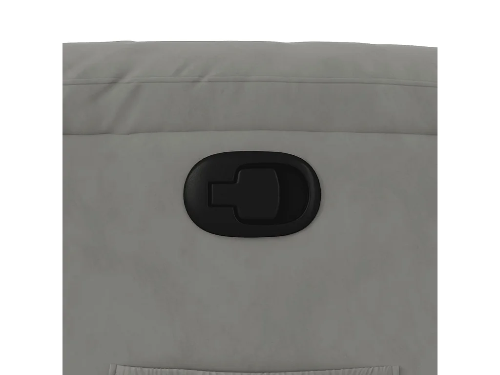 Fauteuil inclinable gris clair tissu microfibre