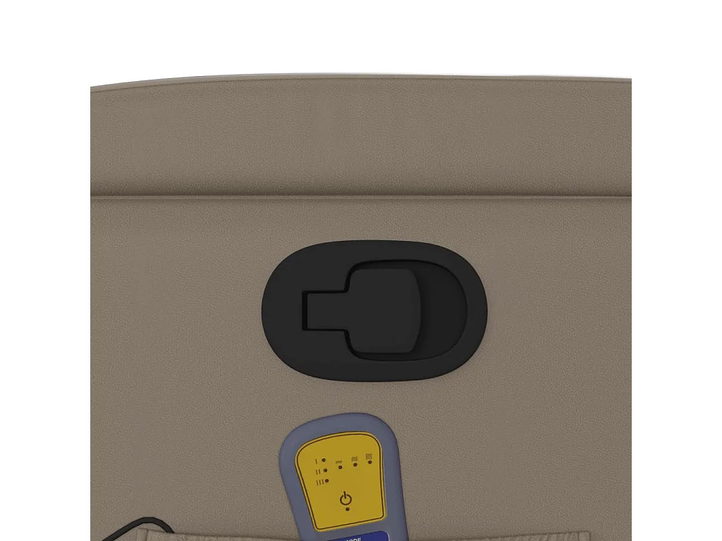 Sta-op-massagestoel verstelbaar kunstleer cappuccinokleurig