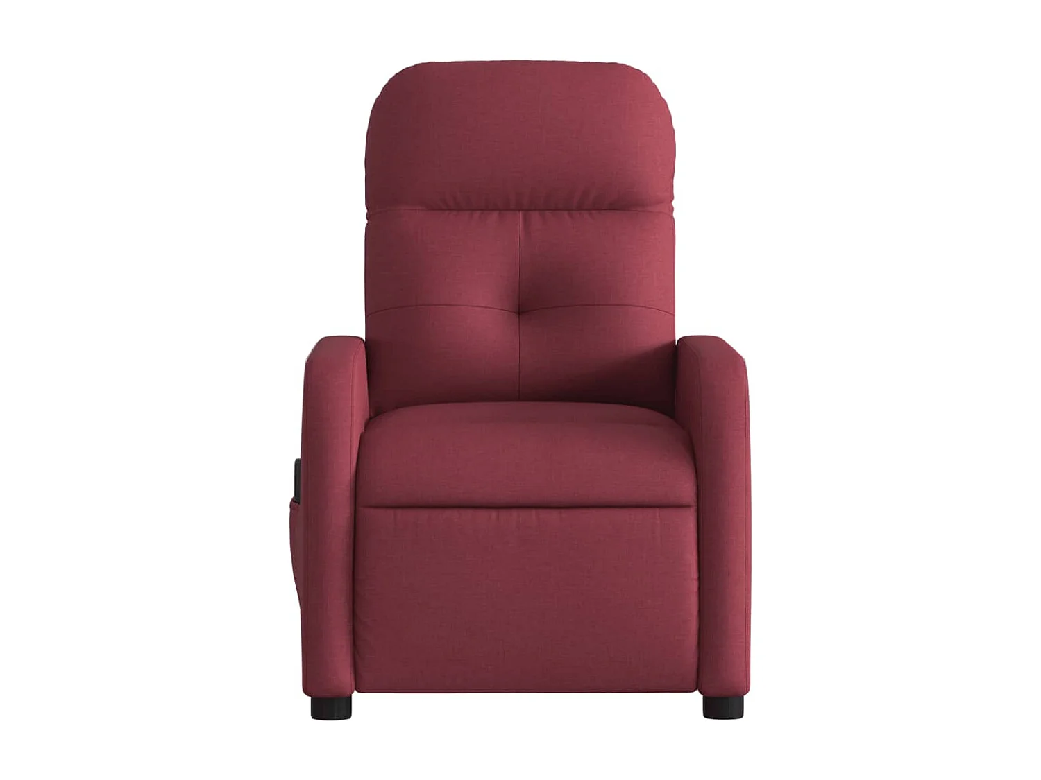 Fauteuil de massage inclinable électrique Rouge bordeaux Tissu