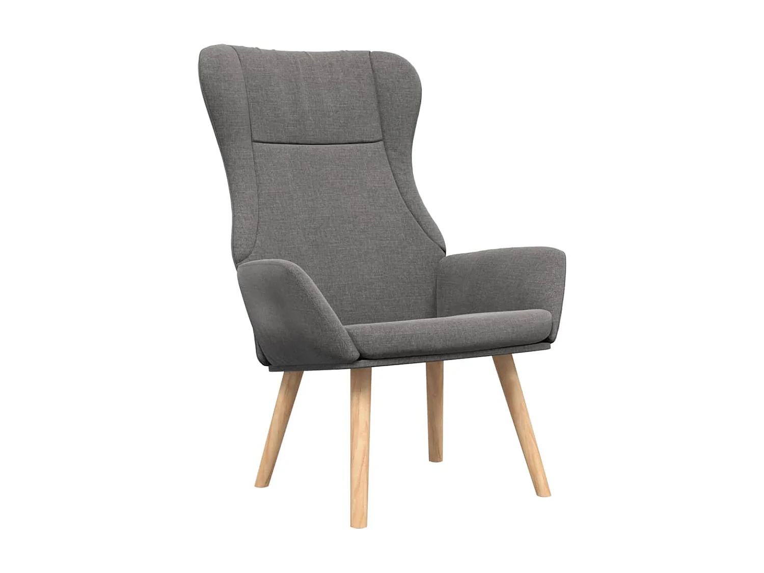 Poltrona Relax con Poggiapiedi Grigio Chiaro in Tessuto