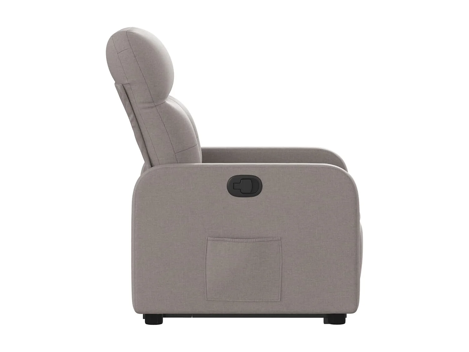 Fauteuil inclinable taupe tissu