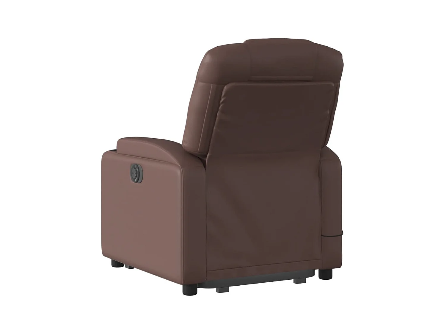 Fauteuil inclinable de massage électrique marron similicuir
