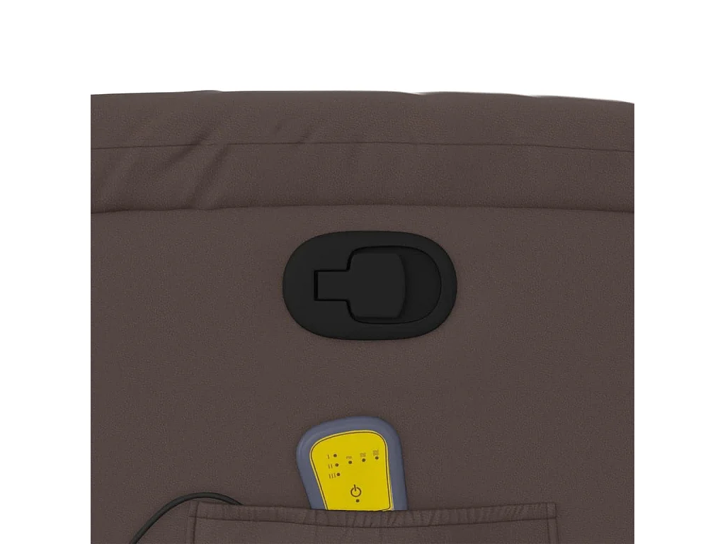 Fauteuil inclinable de massage Marron Similicuir