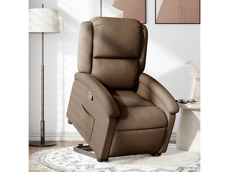 Fauteuil inclinable Marron Tissu