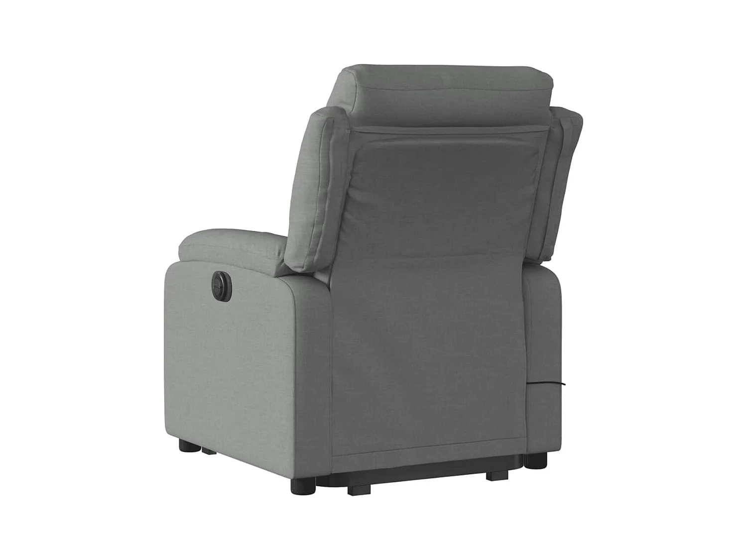 Fauteuil inclinable de massage électrique Gris foncé Tissu