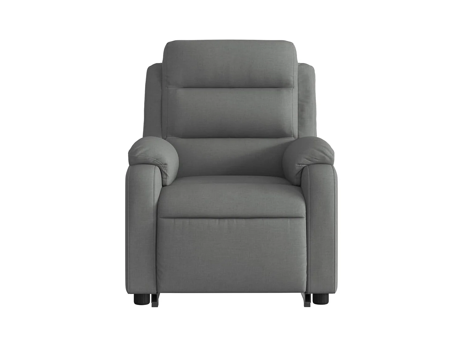 Fauteuil inclinable de massage électrique Gris foncé Tissu