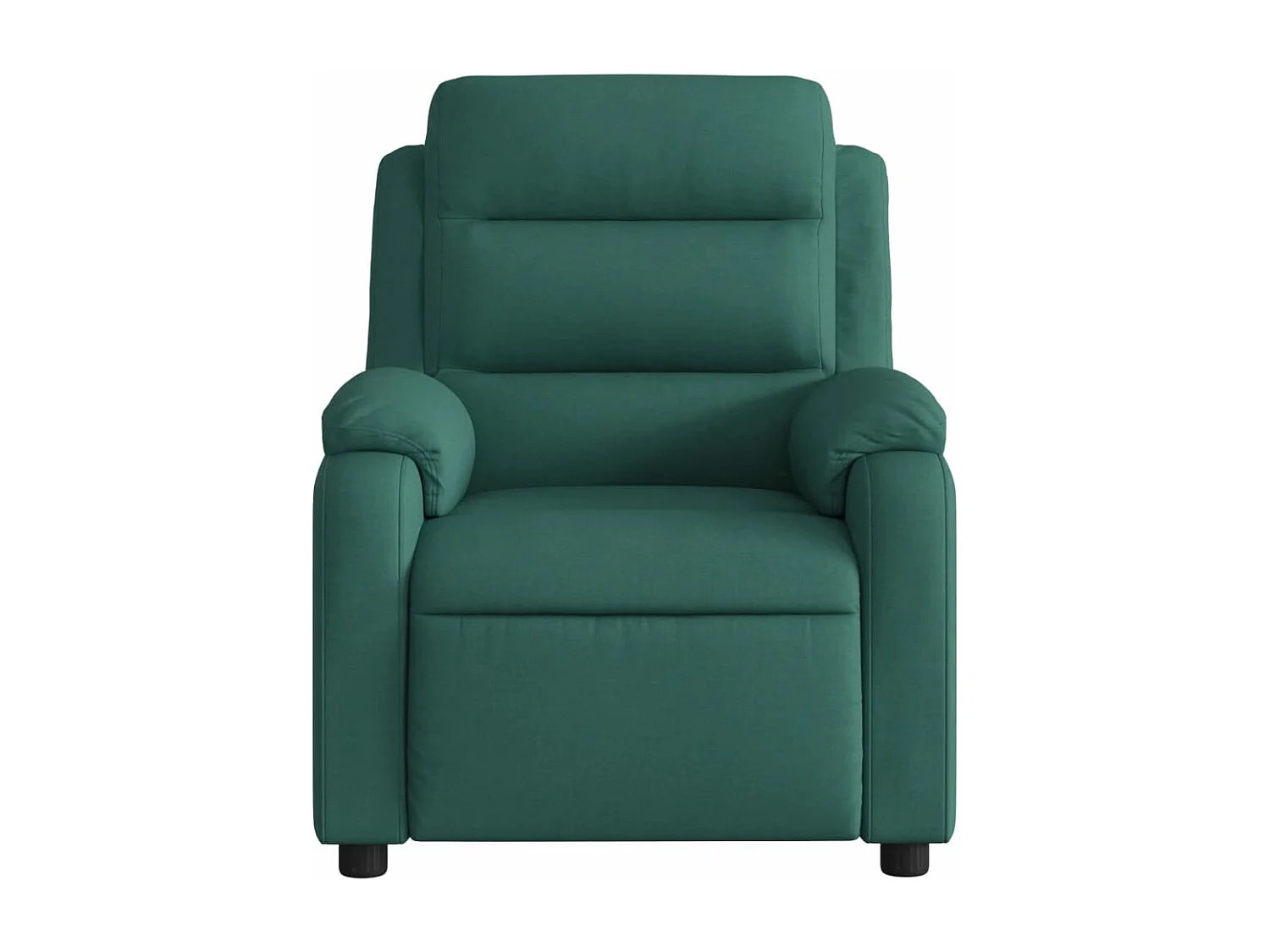 Fauteuil de massage inclinable Vert foncé Tissu