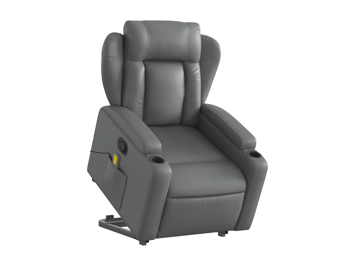 Fauteuil inclinable de massage Gris Similicuir