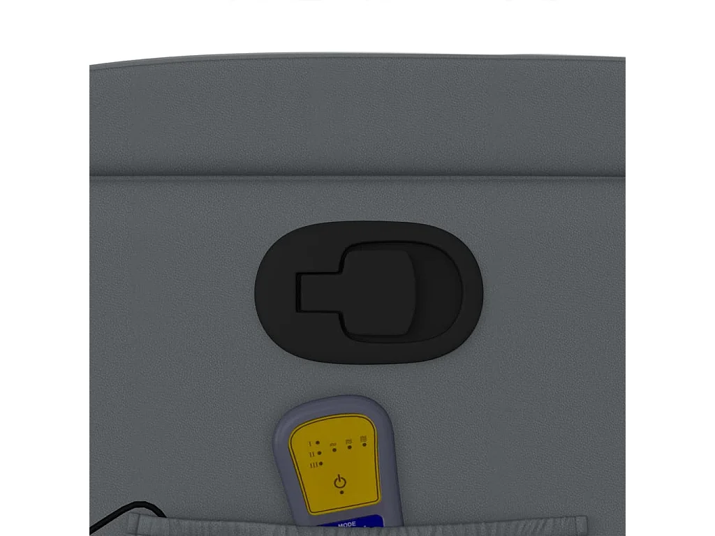 Fauteuil inclinable de massage Gris Similicuir