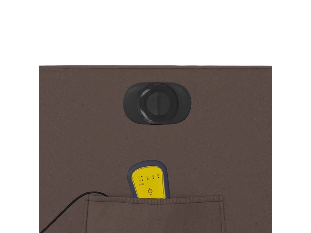 Fauteuil de massage inclinable électrique marron similicuir