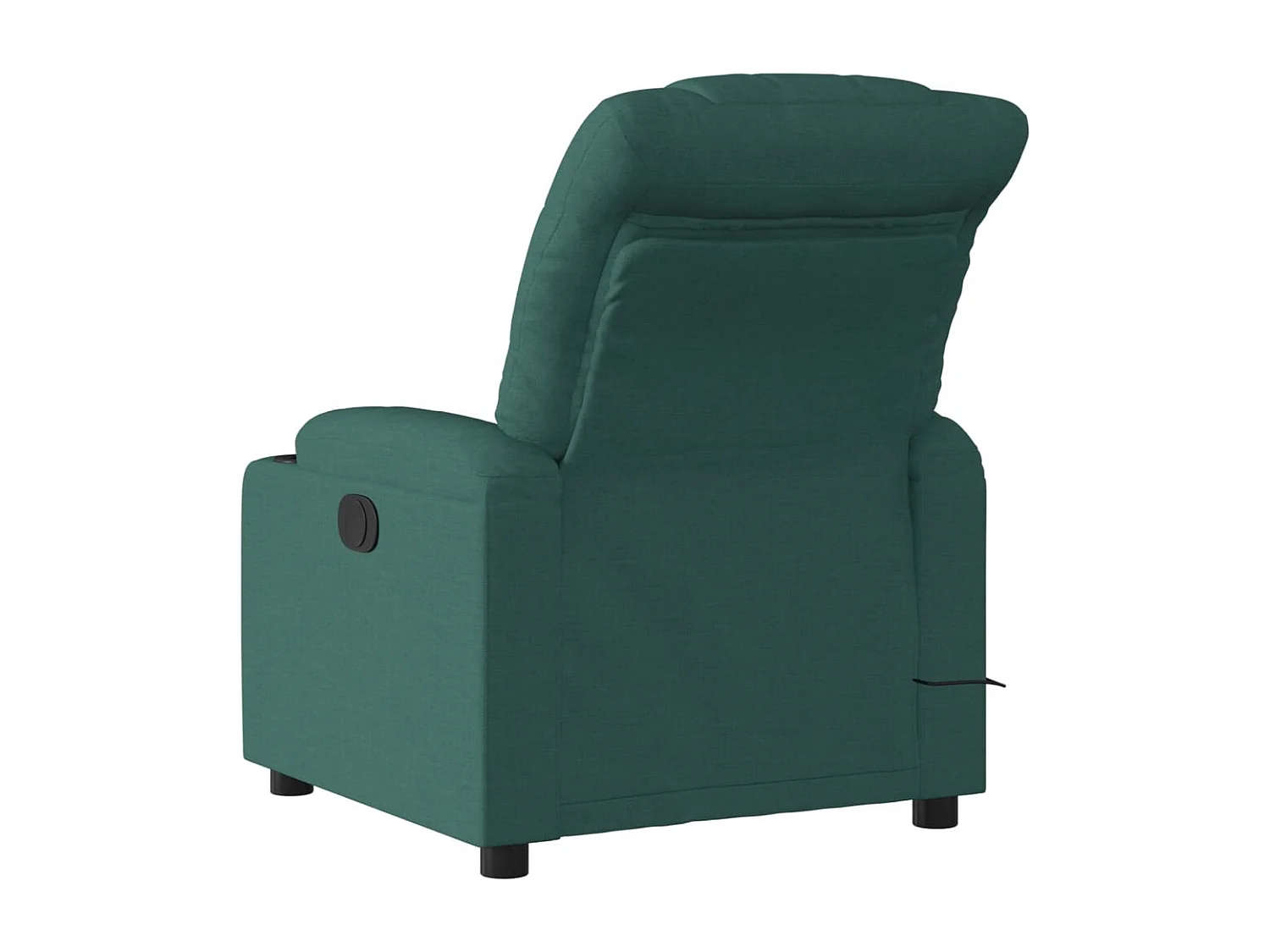 Fauteuil de massage inclinable Vert foncé Tissu