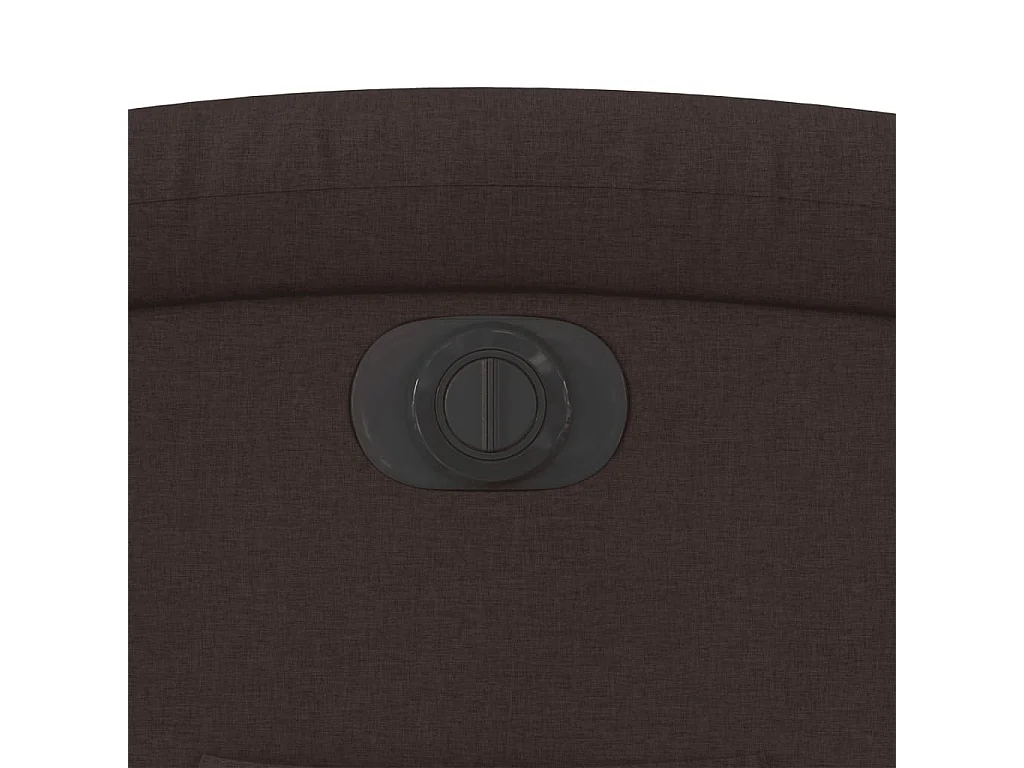 Relaxsessel mit Aufstehhilfe Elektrisch Dunkelbraun Stoff