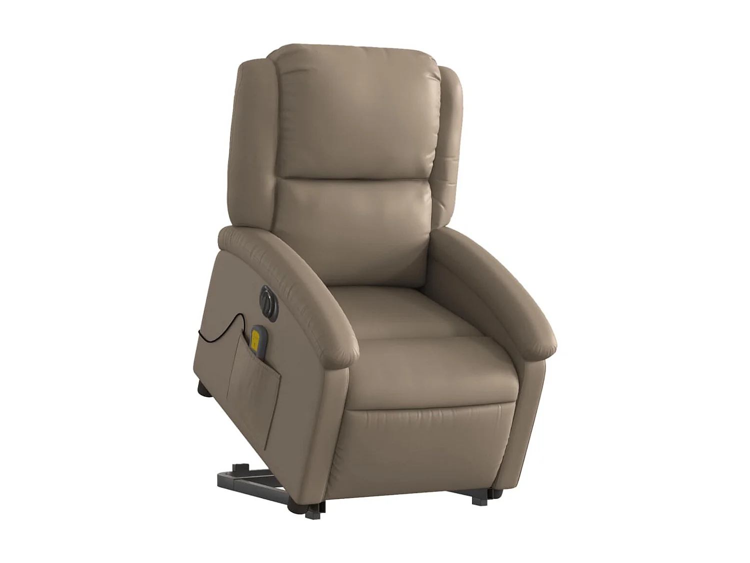 Fauteuil inclinable de massage électrique cappuccino similicuir